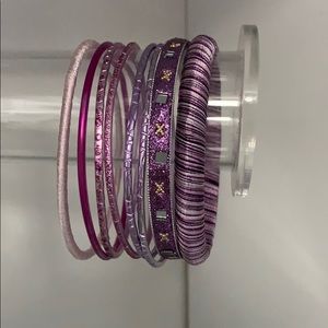 Purple bracelet set